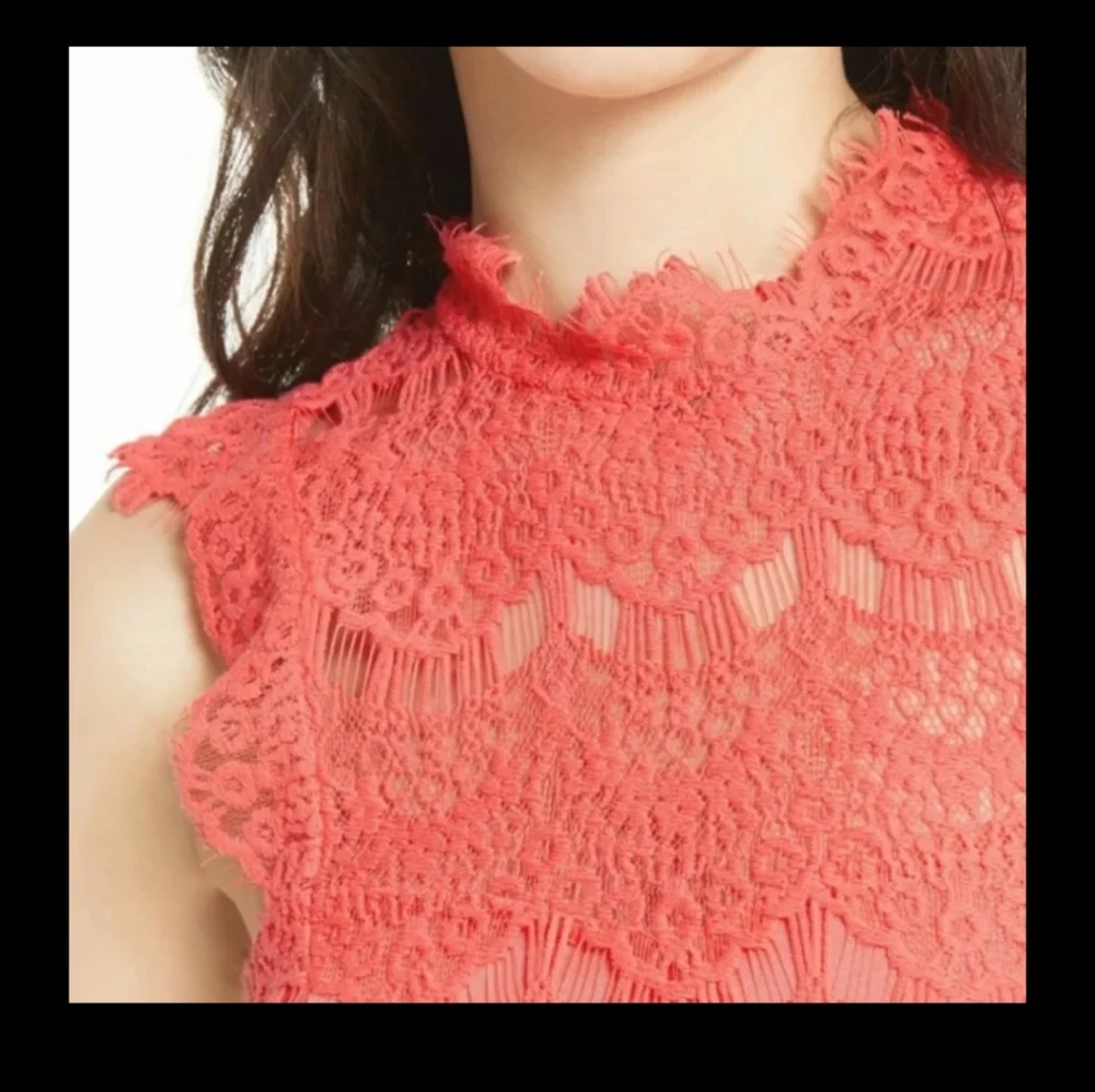 Free People Daydream Open Back Lace Dress Size M - Picture 7 of 7